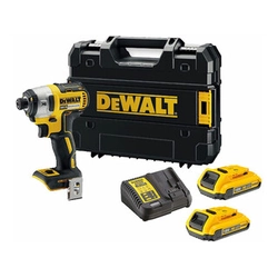 DeWalt DCF887D2-QW akumulátorový rázový uťahovák s držiakom bitov 18 V | 205 Nm | 1/4 bitov | Carbon Brushless | 2 x 2 Ah batéria + nabíjačka | TSTAK v kufri