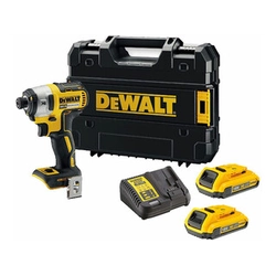 DeWalt DCF887D2-QW cordless impact driver with bit holder 18 V|205 Nm |1/4 inches | Carbon Brushless |2 x 2 Ah battery + charger | TSTAK in a suitcase