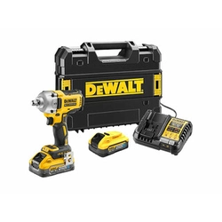 DeWalt DCF891H2T-QW sladdlös slagdrivare 18 V | 812 Nm | 1/2 tum | Kolborstfri | 2 x 5 Ah batteri + laddare | I en resväska