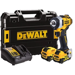 DeWalt DCF901P2-QW Akku-Schlagschrauber 12 V | 340 Nm | 1/2 Zoll | Carbon bürstenlos | 2 x 5 Ah Akku + Ladegerät | TSTAK im Koffer