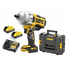 DeWalt DCF961H2T akumulátorový rázový uťahovák 18 V | 1626 Nm | 1/2 palcov | Carbon Brushless | 2 x 5 Ah batéria + nabíjačka | TSTAK v kufri