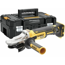 DeWalt DCG405FNT-XJ accu-platte haakse slijper 18 V | 125 mm | 9000 RPM | Koolborstelloos | Zonder batterij en oplader | TSTAK in een koffer