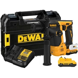 DeWalt DCH072L2-QW akkus fúrókalapács 12 V | 1,1 J | Betonban 14 mm | 1,7 kg | Szénkefementes | 2 x 3 Ah akku + töltő | TSTAK kofferben