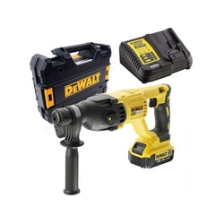 DeWalt DCH133M1-QW cordless hammer drill 18 V|2,6 J| In concrete 26 mm |2,88 kg | Carbon Brushless |1 x 4 Ah battery + charger | TSTAK in a suitcase