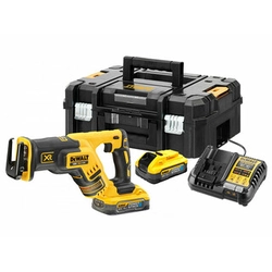 DeWalt DCS367H2T-QW akkupistosaha 18 V | 300 mm | Hiiliharjaton | 2 x 5 Ah akku + laturi | TSTAK matkalaukussa