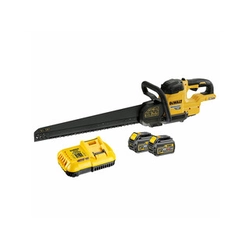 DeWalt DCS397T2-QW Akumulátorová aligátorová píla 54 V | 430 mm | Carbon Brushless | 2 x 6 Ah batéria + nabíjačka | V kartónovej krabici