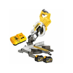 DeWalt DCS777T2-QW akkujiirisaha 54 V | Sahanterä 216 mm x 30 mm | Leikkaus max. 62 x 270 mm | Hiiliharjaton | 2 x 6 Ah akku + laturi