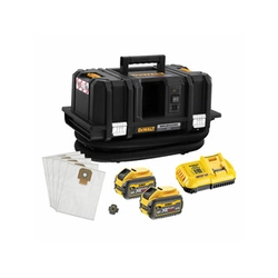 DeWalt DCV586MT2-QW akkus porszívó 54 V | 15 l | M | Szénkefementes | 2 x 6 Ah akku + töltő