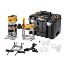 DeWalt DCW604NT-XJ bezdrátový router 18 V | 8 mm | 16000 až 25500 RPM | Carbon Brushless | Bez baterie a nabíječky | TSTAK v kufru