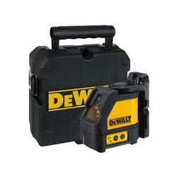 DeWalt DW088K-XJ Laser cu linie roșie Fascicul efectiv cu detector de semnal: 0 - 50 m | 3 x articol | Într-o valiză