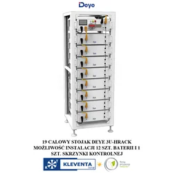 DEYE 3U- H CABINET RACK 13 STRATURILE pentru baterii DEYE HV BOS-G