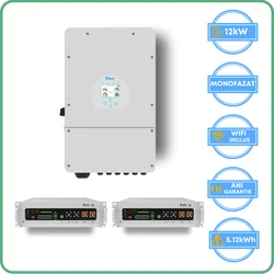 Deye inverter 12kW + Pytes accumulator 5.12kWh