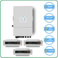 Deye inverter 15kW + Pytes accumulator 5.12kWh Low Voltage