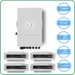 Deye inverter 20kW + Pytes accumulator 5.12kWh Low Voltage