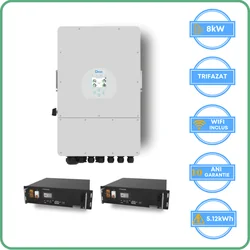 Deye inverter 8kW + Vestwoodsi aku 5.12kWh madalpinge