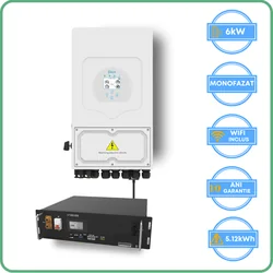 Deye invertor 6kW + Vestwoods akumulátor 5.12kWh