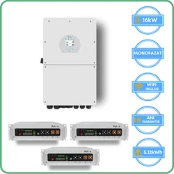 Deye-invertteri 16kW + Pytes-akku 5.12kWh