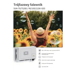 Deye SUN-100K-Gxx síťový střídač (třífázový)