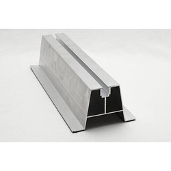 Trapezoidal bridge + EPDM 70x300 mm groove and square nut Aluminum