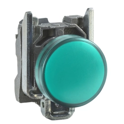 Indicator light complete Schneider Electric XB4BVM3 Green LED AC/DC Screw connection Round