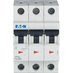 Διακόπτης κυκλώματος Eaton 3P Z 3A 15kA AC FAZ-Z3/3 278922