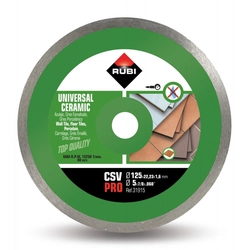 Диамантен диск за керамични плочки125mm, CSV 125 професионалисти -RUBI-31915