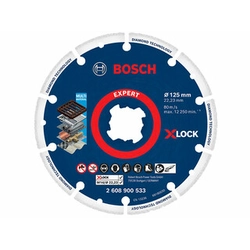 Διαμαντένιος δίσκος κοπής Bosch X-LOCK 125 x 22,23 mm