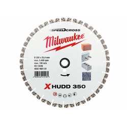 Diamantna rezalna plošča Milwaukee XHUDD 350 x 25,4 mm