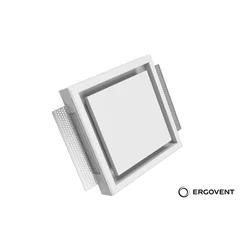 Difuzor zraka za ispiranje Ergovent, kvadratni, Kvadro D125