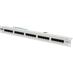 Digitus Patch ISDN -puhelinpaneeli 19" 25 x RJ45 U/UTP kat.3 1U harmaa (DN-91325-1)