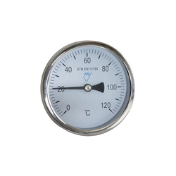 Direct thermometer with a well 0-120°C, L=45 mm bimetallic Prematlak