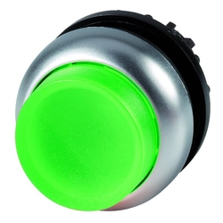 Dirigir M22-DLH-G botão de pressão iluminado verde saliente retorno momentâneo