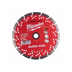 Disc de tăiere cu diamant Milwaukee AUDD 230 x 22,23 mm