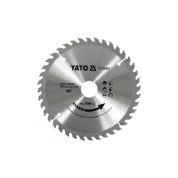 Disco circular para madera 190 X 30 X 3.2 milímetro 40 dientes de yato YT-60489