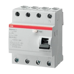 Disjuntor de corrente residual ABB FH204 AC-40/0,03 40A 4P 2CSF204004R1400