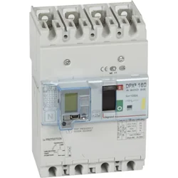 Disjuntor Legrand Power com proteção contra corrente residual 4P 125A 16kA DPX3 (420036)