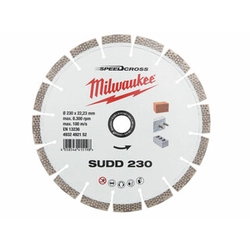 Δίσκος κοπής διαμαντιού Milwaukee SUDD 230 x 22,23 mm