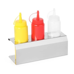 Display for sauce dispensers. Display for sauce dispensers