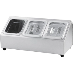 Display pentru containere 3 x GN1/6 inox STALGAST