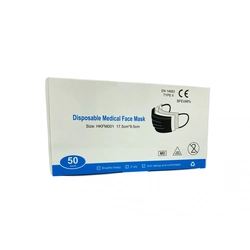 Disposable Medical mask BFE 99% 3 layers Type II (Black)