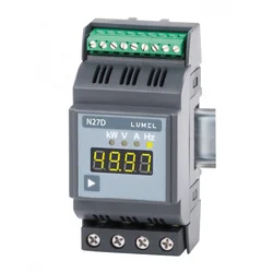 Dispositivo de medição digital Lumel N27D-00E0, 63 A, RMS, I, U, P, f, ac, 230 V ac