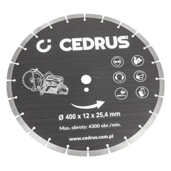 Disque à tronçonner Cedrus Fraise CEDPC400 720150