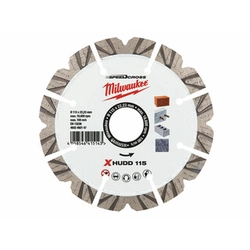 Disque à tronçonner diamanté Milwaukee XHUDD 115 x 22,23 mm