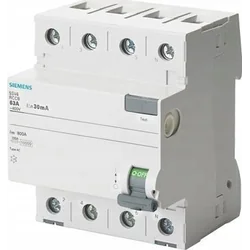 Disyuntor de corriente residual de CA Siemens 4p 40a 300mA 5SV4644-0
