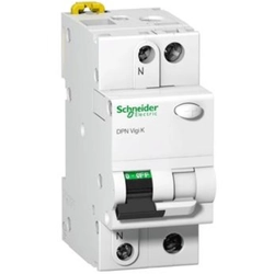 Disyuntor de sobrecorriente residual Schneider DPN VIGI K 2P 20A C 0,03A tipo AC - A9D20620