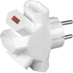 Divisor de plug-in Timex 4xEuro com luz de fundo branca (R-4/S)