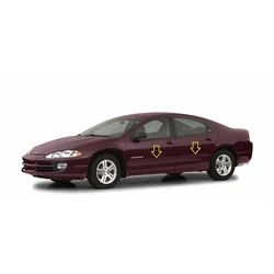 Dodge Intrepid 1998-2004 - Benzi de protecție laterale cromate pentru uși