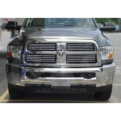 Dodge RAM 2009+ Chrome Strips Grill Chrome Dummy Bufer Tuning