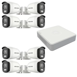 Dohľadový systém 8 Hikvision ColorVU kamery 5MP, 2.8mm, biele svetlo 20m, DVR 8 kanály