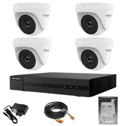 Dohledový systém Hikvision HiWatch série 4 kamery 2MP IR 20M DVR 4 kanály s HDD příslušenstvím 500GB